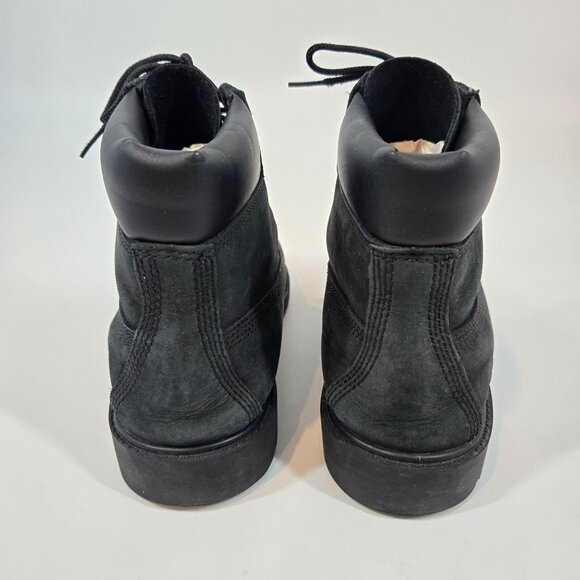 Timberland Black Suede Premium 6-Inch Boot Lace Up Boys Big Kids Size US 4.5 - Picture 6 of 12